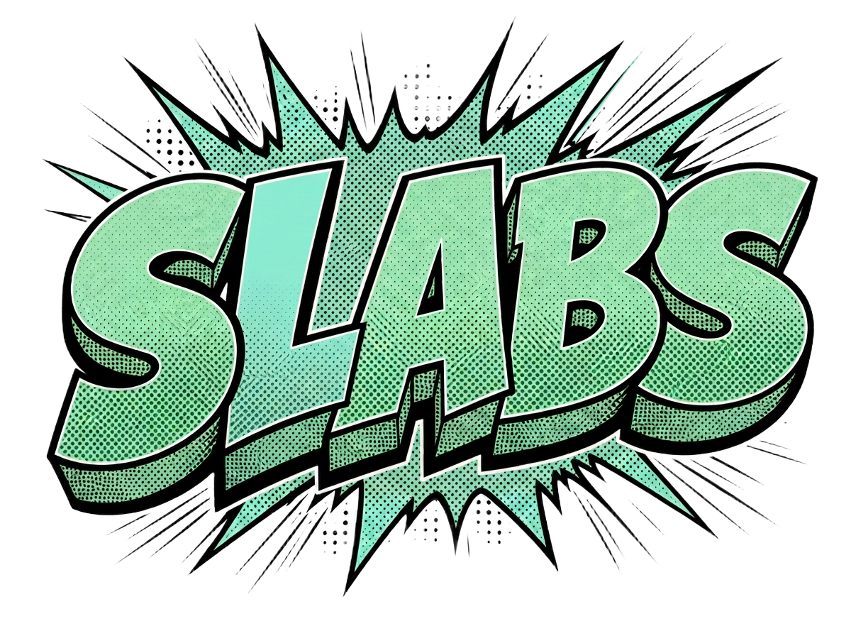 Comic-style SLABS lettering